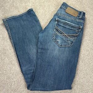 BKE Aiden Mens Jeans Blue Bootcut Denim Size 26x32